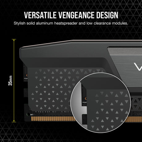 Corsair Vengeance 16 GB DDR5-5200 (2x 8 GB) RAM (sort, cmk16gx5m2b5200c40, xmp 3.0)