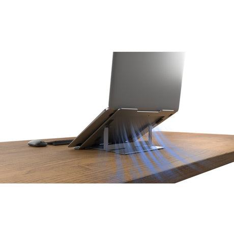 Kensington easy riser aluminium stander til bærbar computer (aluminium)