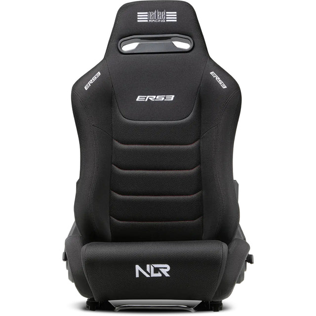 Næste niveau racing ers3 elite tilbagelænet sæde - stof simaero mesh edition racerstol (sort)