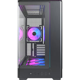 Montech king 15 pro midi tårnhus (sort | 2x USB-A | 1x USB-C | RGB | vindue)