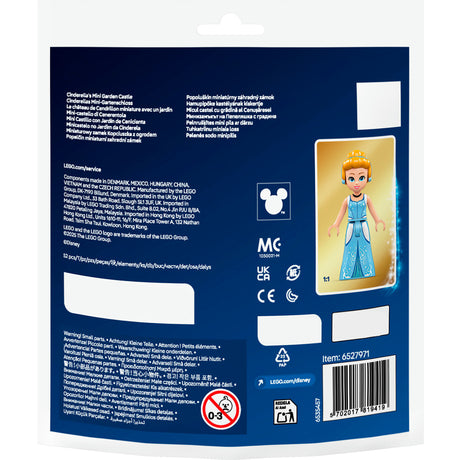Lego Disney Princess - Askepot Mini Garden Castle Construction Legetøj (30695)