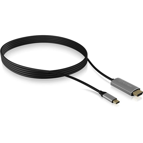 Icy box ib-cb020-c - usb-c (han) > hdmi (han) kabel (sort, 1,8 meter)