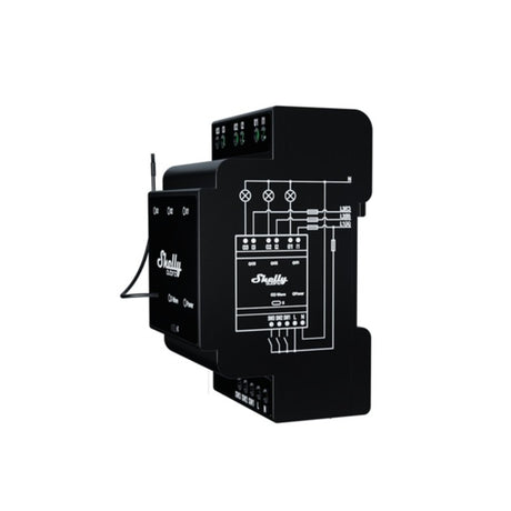 Shelly qubino wave pro 3 switch (sort, z-wave s800)