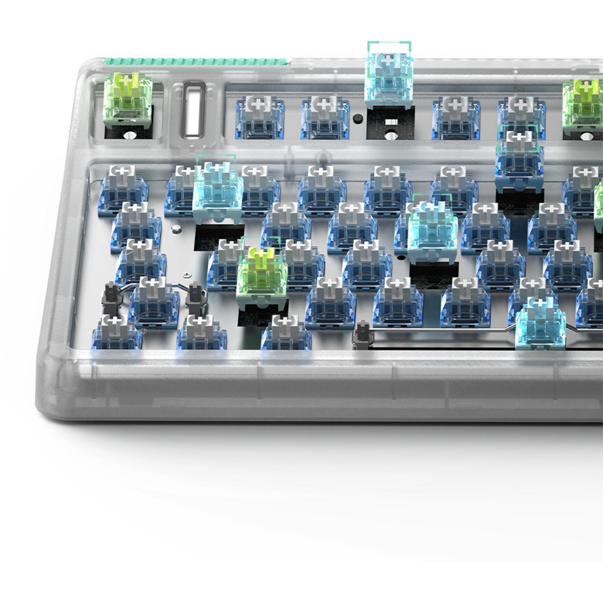 Iqunix OG80 ormehul trådløst mekanisk tastatur (grå, amerikansk layout (QWERTY), Cherry MX Brown, 80% (TKL), RGB LED'er, hot-swappable, PBT, 2,4GHz | Bluetooth 5.1 | USB-C)