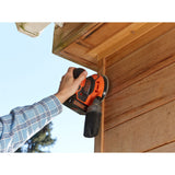 Black+decker bdcros18 18v batteri excentersliber (sort orange, opbevaringstaske, oplader og batteri inkluderet)