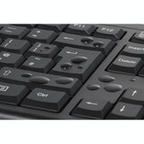 Kensington km150 eq trådløst desktop sæt desktop sæt (sort, us layout (qwerty), membran, 100%, 1200 dpi)