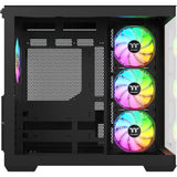 Thermaltake view 380 ws argb midi tårnhus (sort træfarve | 2x USB-A | 1x USB-C | RGB | hærdet glas)