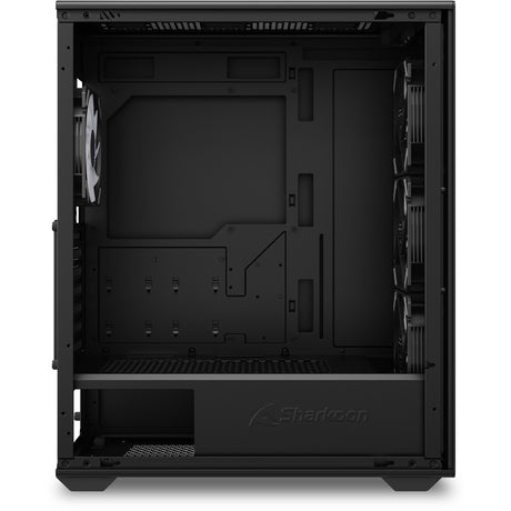 Sharkoon VK4 ARGB Midi Tower-hus (sort | 2x USB-A | RGB | hærdet glas)