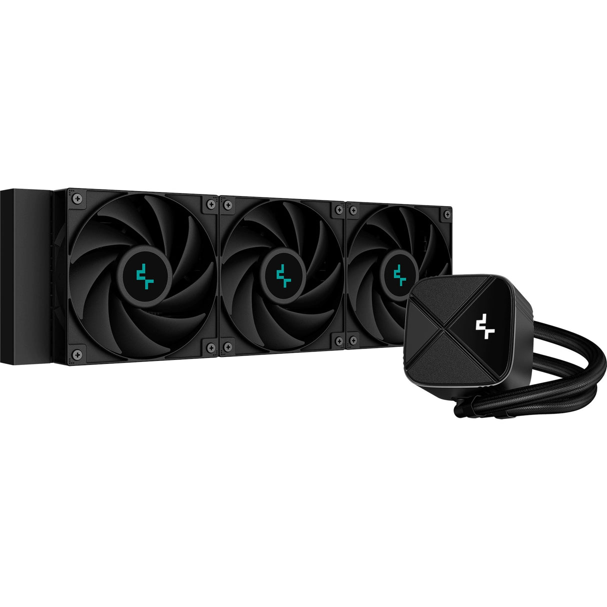 Deepcool LS720S Zero Dark Water Cooling (sort, 4-pin PWM blæserstik)