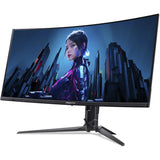 Acer Predator x34 x5 34 buet ultrabred gaming-skærm (sort, 240 Hz, HDMI, skærmport, USB, lyd, AMD free-sync)