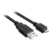 Sharkoon USB-A 2.0 > micro USB-B-kabel (sort, 1,5 meter)