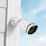 Foscam fi9911w, 3mp wifi udendørs ip sikkerhedskamera (hvid)