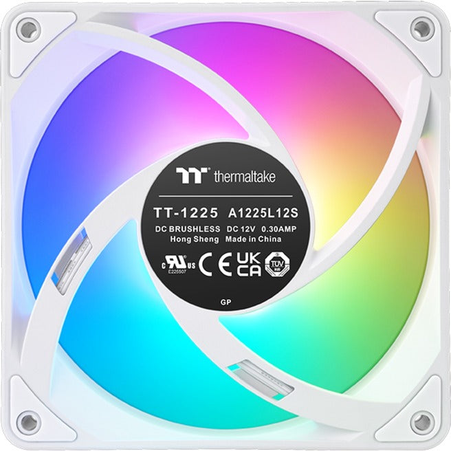 Thermaltake ct120 ex argb sync pc køleventilator sne (3-fan pakke) kuffertventilatorer (hvide, 3 stykker, 120 x 120 x 25 mm, pwm)