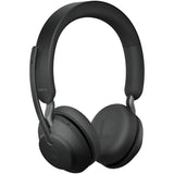 Jabra evolve2 65, uc stereo on-ear headset (sort, unified communication, Bluetooth)