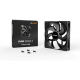 Vær stille! pure wings 3 pwm kabinetventilator (sort, 140 x 140 x 25 mm)