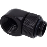 Alphacool eiszapfen l-stik roterbar g1 4 ag til g1 4 ig tilslutning (sort)