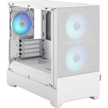 Fractal design pop mini air rgb midi tårnhus (hvid | 2x usb-a | rgb | vindue)