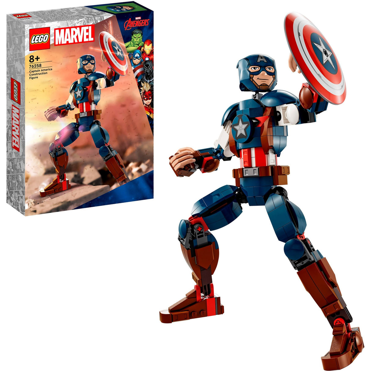 Lego super heroes 76258 kaptajn amerika konstruktionsfigur