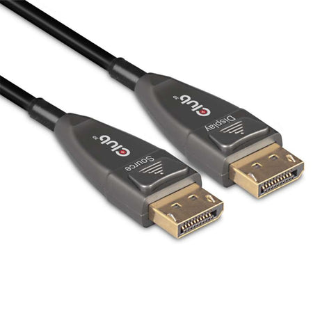Club 3d displayport 1.4 aktivt optisk ensrettet kabel (sort, 20 meter, 4k 120hz, 8k 60hz)
