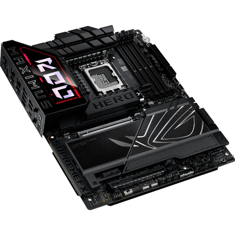 Asus Rrog Maximus Z890 Hero Socket 1851 bundkort (sort, RAID, 2,5 GB-LAN, 5 GB-LAN, Wi-Fi 7, BT, lyd, ATX)