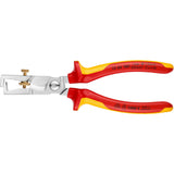 Knipex afisoleringstang strix 13 66 180 vde (rød gul, længde 180 mm, med riflet skrue)