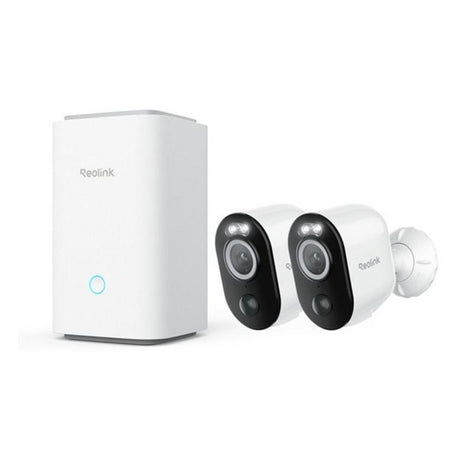 Reolink home hub1 med 2x B350 og 1x solpanel 2 USB-C sikkerhedskamera (hvid)