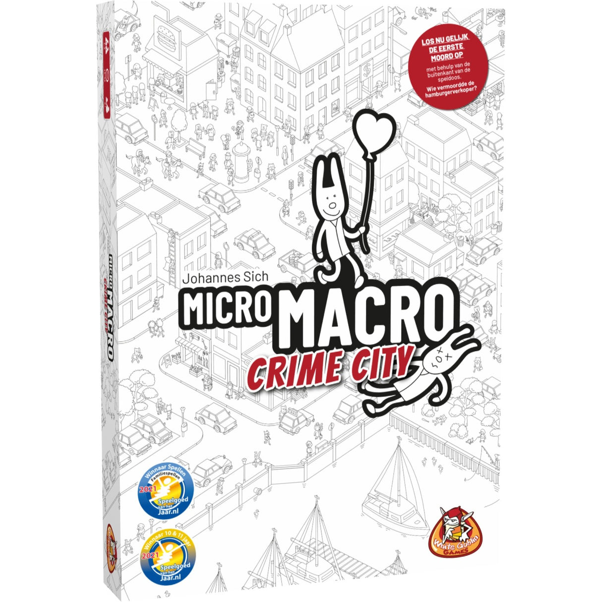 White goblin spil mikromakro: kriminalitet by brætspil (hollandsk, 1 - 4 spillere, 15 - 45 minutter, fra 12 år)