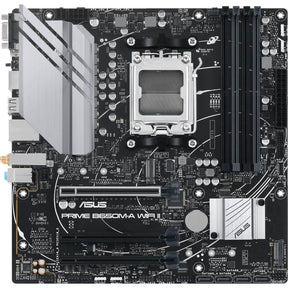 Asus Prime B650M-A WiFi II Socket AM5 bundkort (sort, RAID, 2,5 GB-LAN, WLAN, BT, Lyd, µATX)