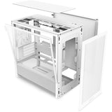 Nzxt h3 flow midi tårnhus (hvid (mat) | 1x USB-A | 1x USB-C | hærdet glas)