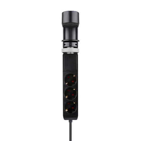 Neomounts DS22-840BL6 skrivebordsstik med klemme og USB-C- og USB-A-porte - hurtigopladningsstik (sort)
