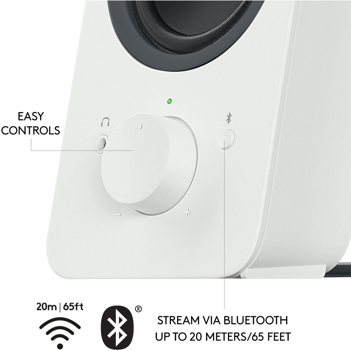 Logitech z207 pc-højttaler (hvid)