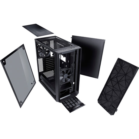 Fractal design meshify c midi tårnhus (sort | 2x USB-A | hærdet glas)