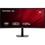 Viewsonic VA3820C UWQHD+ 21:9 buet skærm med USB-C hub 38 ultrawide (sort, 2x HDMI, 1x Displayport, USB-C, USB-B)