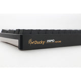 Ducky zero 6108 klassisk sort rgb mekanisk gaming-tastatur (sort, us-layout (qwerty), cherry mx2a speed silver, 100%, rgb-lysdioder, double-shot pbt, hot swap, 2,4ghz | bluetooth | usb-c)