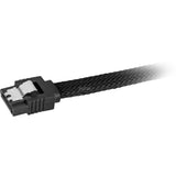 Sharkoon sata iii 90° ærmekabel (sort, 0,6 meter)