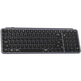 Keychron b2 pro-k1 tastatur (grå, us-layout (qwerty), saksekontakter, 96%, abs-taster, 2,4 ghz | bluetooth | usb)