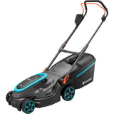 Gardena powermax 37 36v p4a klar til brug - batteri plæneklipper - 37 cm - inkl. 2 batterier
