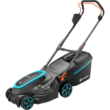 Gardena powermax 37 36v p4a klar til brug - batteri plæneklipper - 37 cm - inkl. 2 batterier