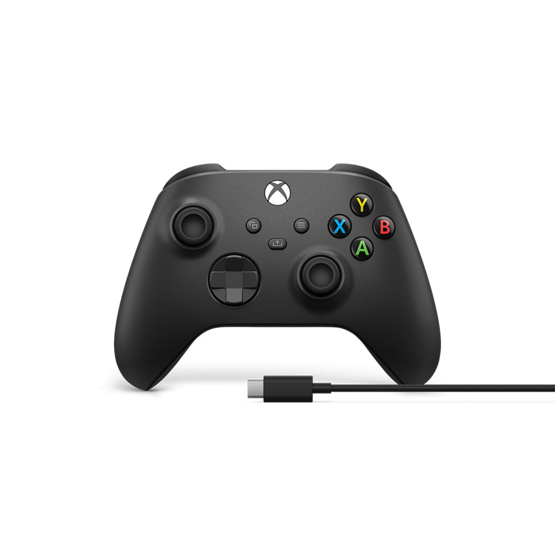 Microsoft Xbox Wireless Controller + USB-C-kabel (sort, inkl. USB-C-kabel | PC, Xbox One, Xbox Series X, Xbox Series S)