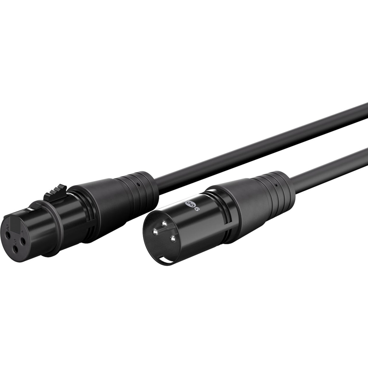 Goobay xlr-aansluitkabel (zwart, 2 meter)