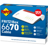Fritz! box 6670 cable edition international router (hvid rød)