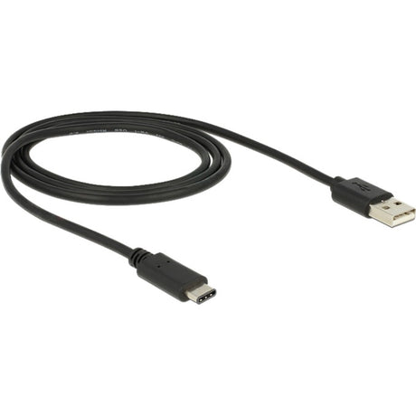 Delock USB-C 2.0 > USB-A-kabel (sort, 1 meter)