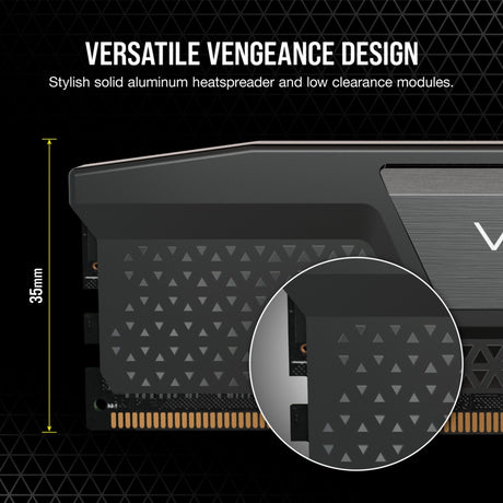 Corsair Vengeance 32 GB DDR5-5200 (2x 16 GB) RAM (sort, cmk32gx5m2b5200c40, xmp 3.0)
