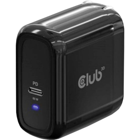 Club 3D rejseoplader PPS 65W gan-teknologi (sort, USB-C, strømforsyning (PD) 3.0)