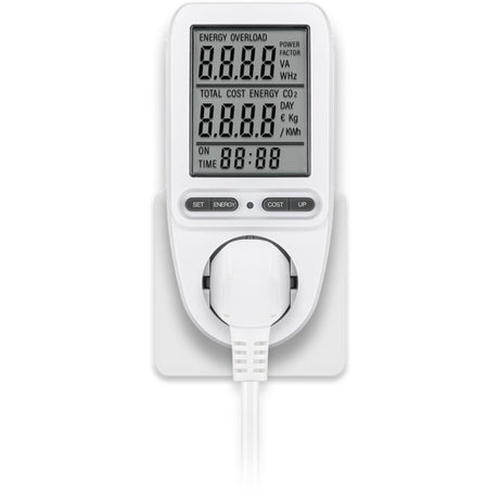 Goobay digital energiomkostningsmåler pro måleenhed (hvid)