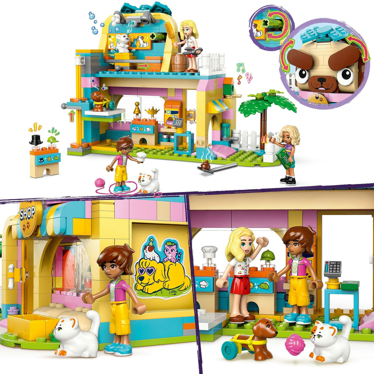 Lego friends butik med dyretilbehør - 42650