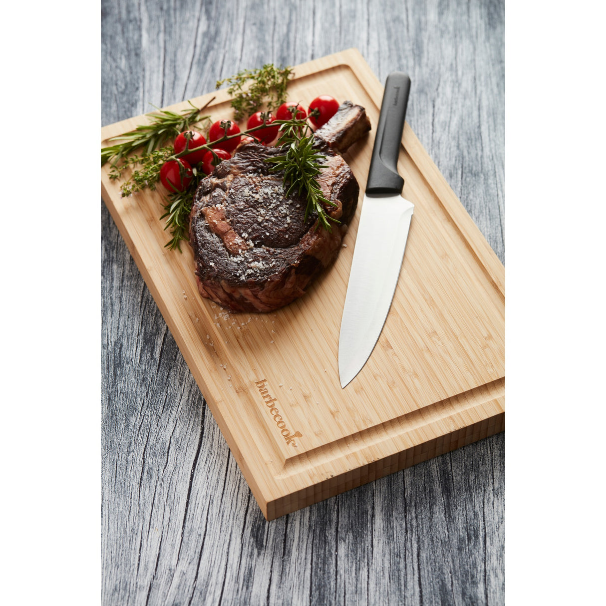 Barbecook bambus skærebræt med juicekanal (fsc 100%)