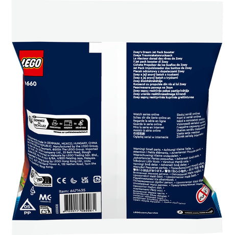 Lego dreamzzz - zoey's jetpackbooster z-blob en bunchu spinontsnapping constructiespeelgoed (30660)