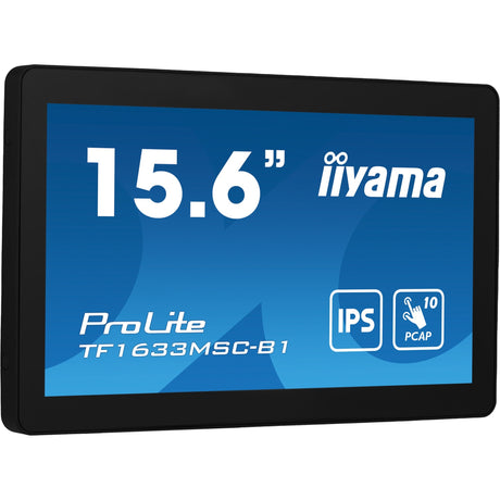 Iiyama prolite tf1633msc-b1 15.6 touchscreen-skærm (sort, HDMI, skærmport, 2x USB-A)
