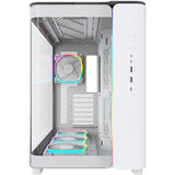 Montech king 95 pro midi tårnhus (hvid | 2x USB-A | 1x USB-C | RGB | hærdet glas)
